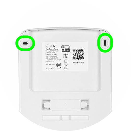 Zooz Z-Wave Long Range High Power Relay ZEN78 800LR Wall Mount