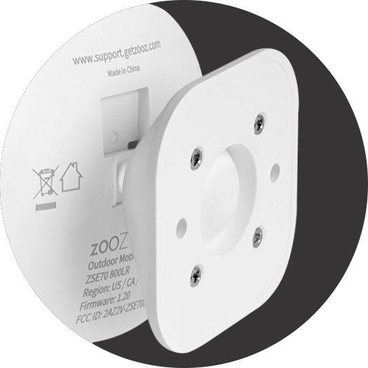 Zooz Z-Wave Long Range Outdoor Motion Sensor ZSE70 800LR Mounting Bracket