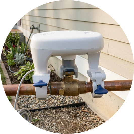Zooz Titan Water Valve Actuator ZAC36 Outdoor Installation